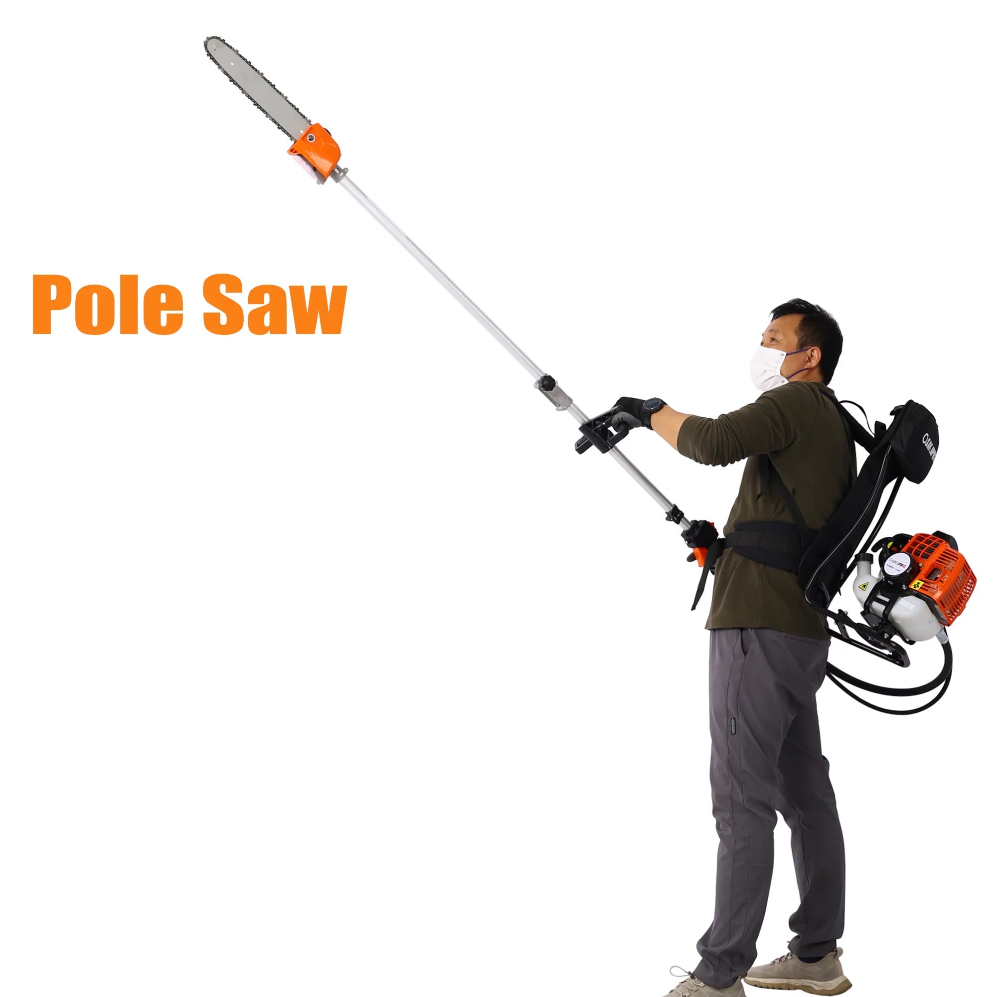 Grass Trimmer 4-in-1 Gas Powered Lawn Mower with Pole Saw and Hedge Trimmer P804729