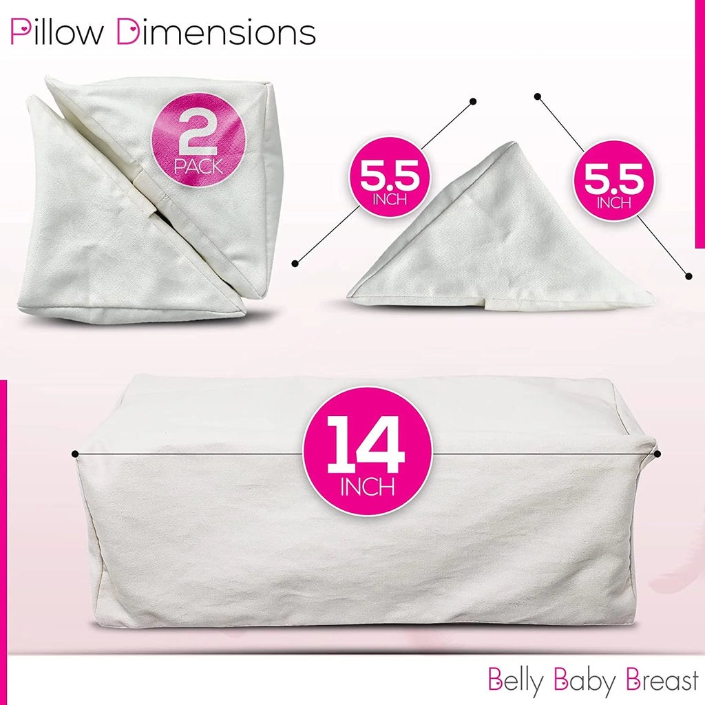 Pregnancy Wedge Pillow for Side Sleeping, Set of 2 J1808
