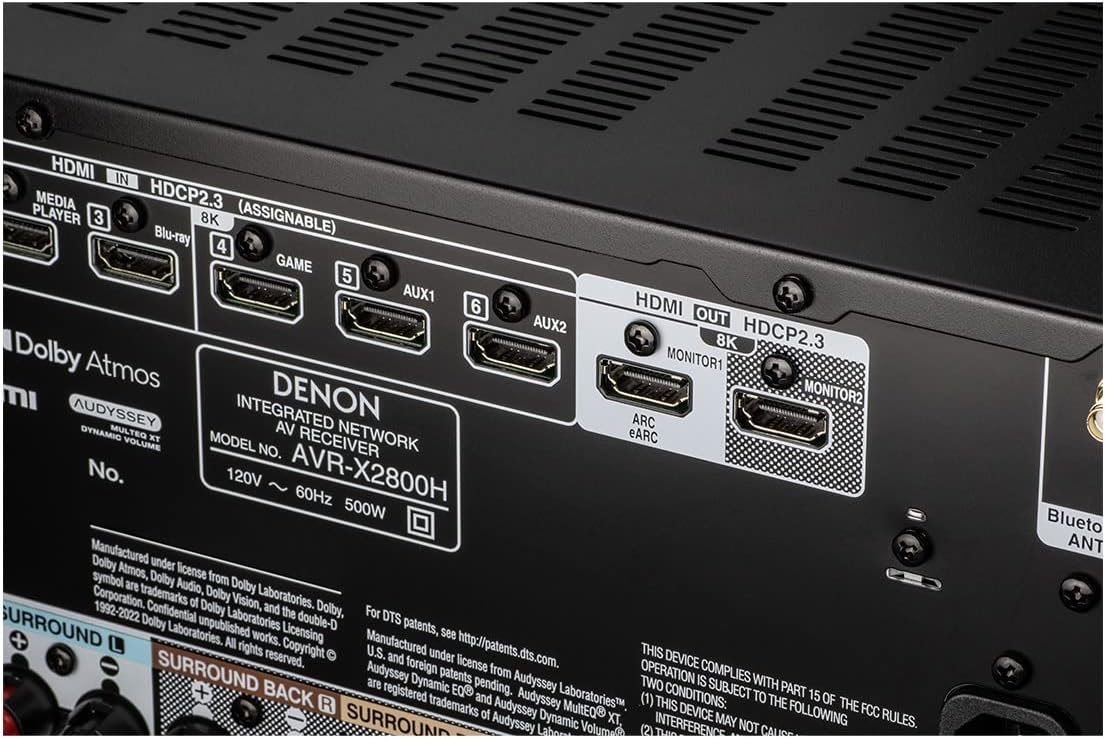 7.2 Channel 8K Home Theater Receiver with Bluetooth and Wi-Fi T870346