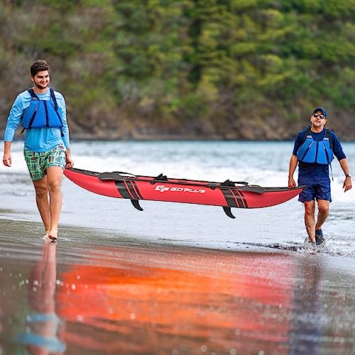 Inflatable 2-Person Kayak Set with Aluminum Oars and Padded Seats K8827