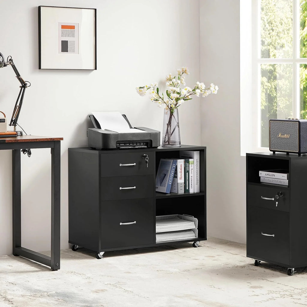 3 Drawer Lateral File Cabinet with Lock for Letter A4 Q625797