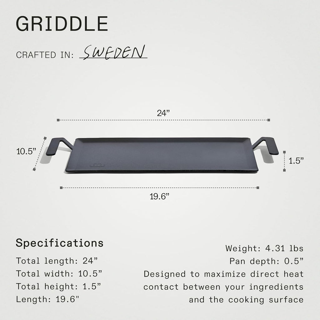 Carbon Steel Griddle for Induction Cooking Q5663