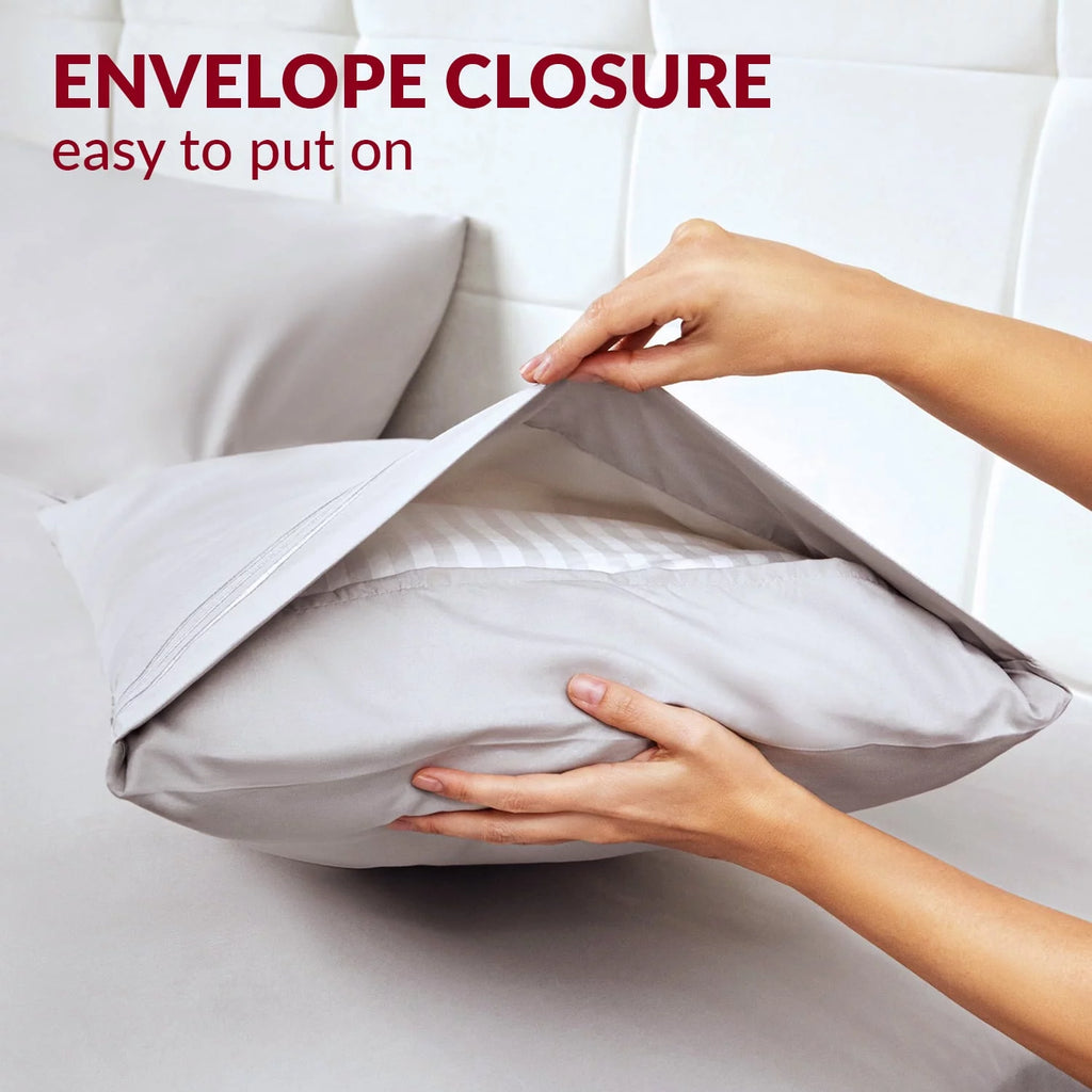 Pillow Cases Standard Size Set of 4 - Soft Cooling Envelope Closure, Royal Blue D54630