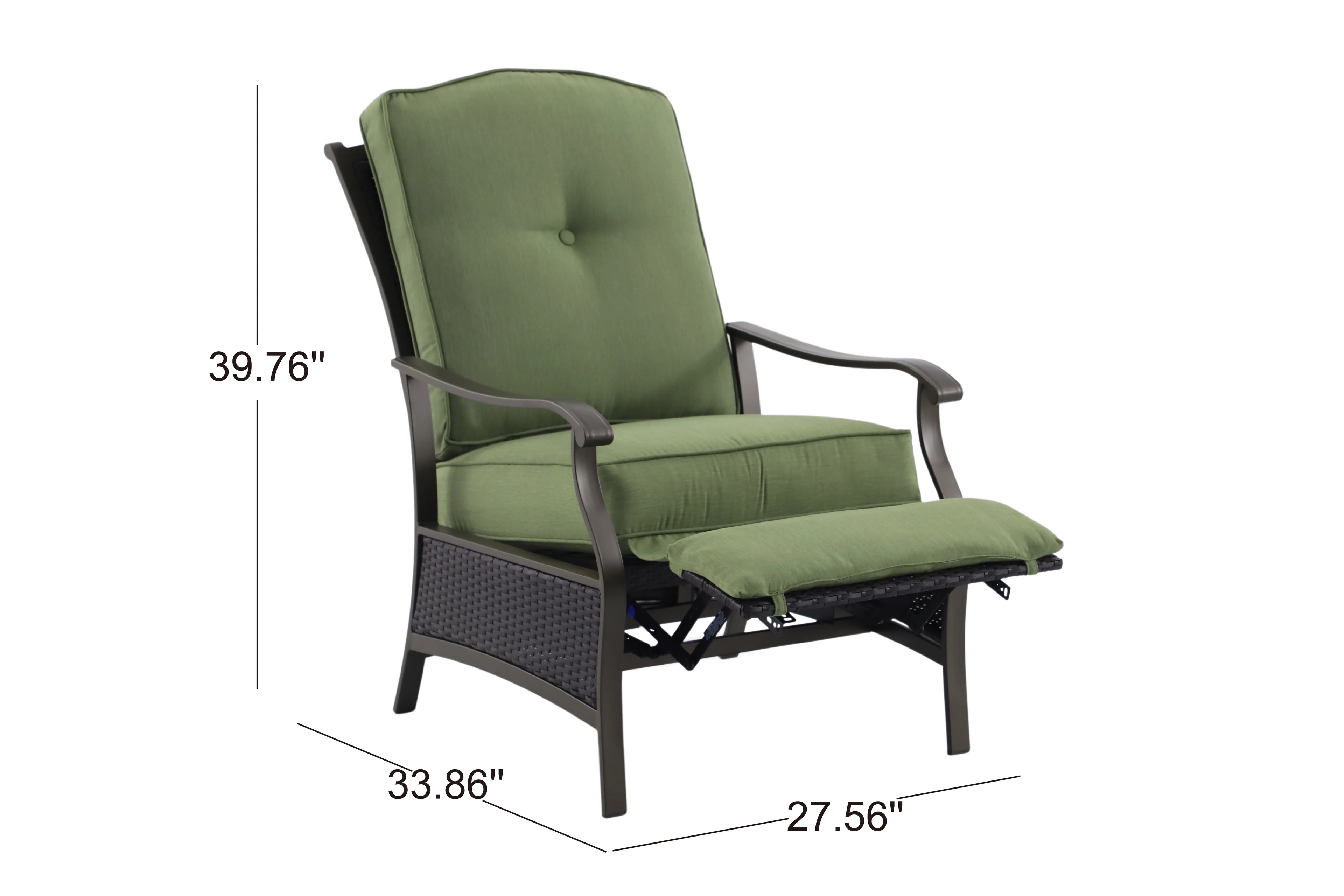 Outdoor Recliner, Green W34521