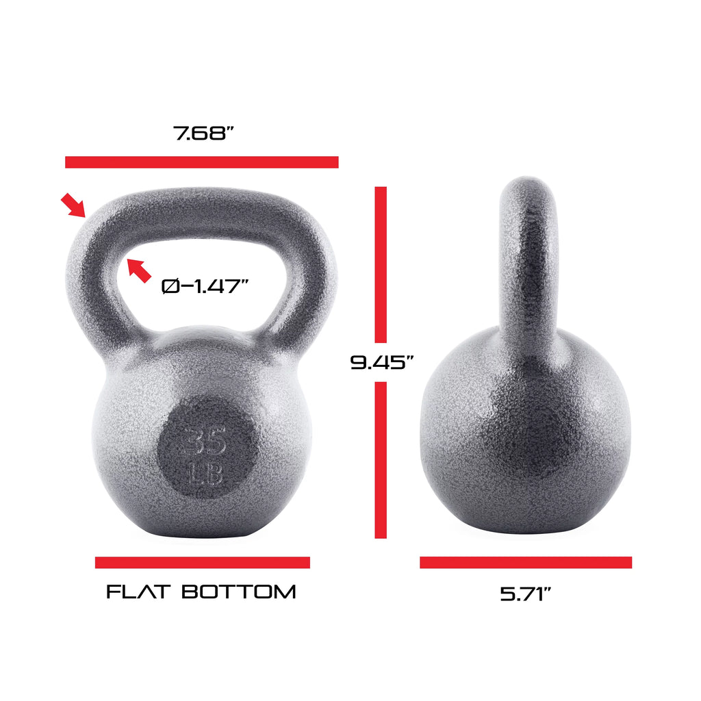 Cast Iron Kettlebell, 35 Pounds Z432303