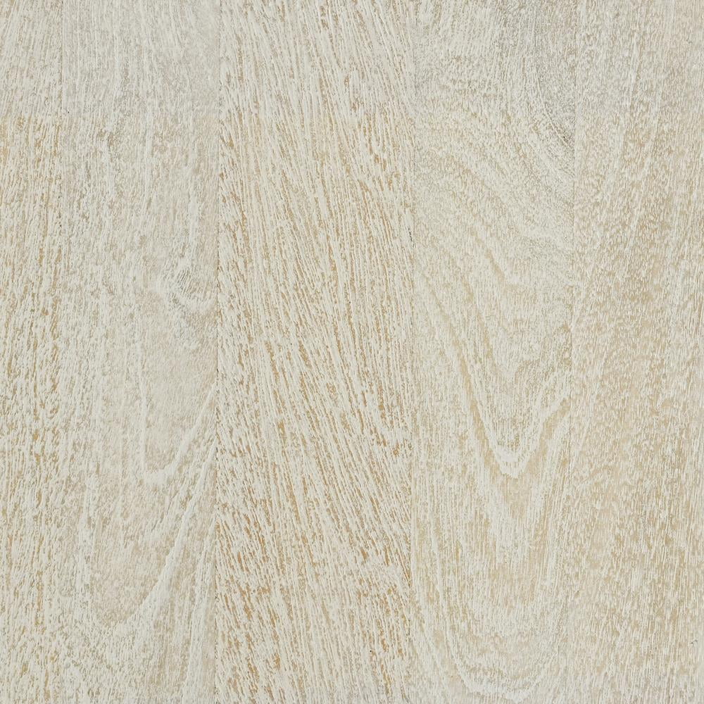 Mango Wood Queen Bed in White T524506