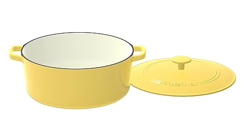 Enameled Cast Iron Covered Casserole, 7-Quart K12359