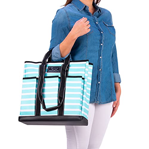 Work Tote Bag for Women with 6 Exterior Pockets D156