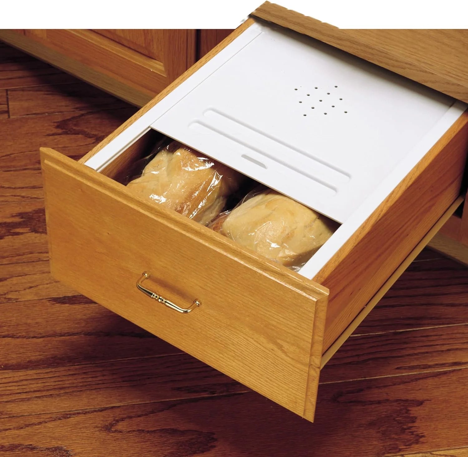 Small Kitchen Bread Drawer Cover Kit, White D406