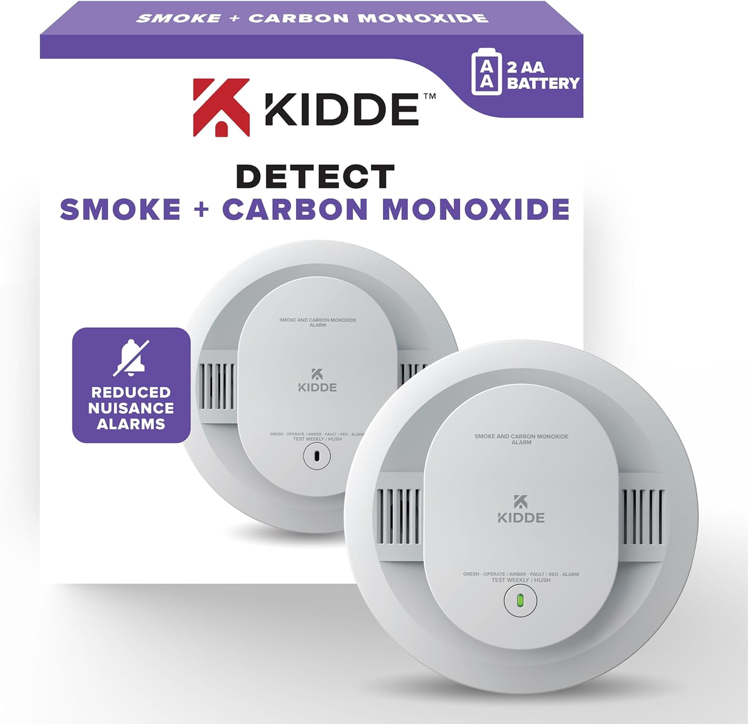 Smoke & Carbon Monoxide Detector, 10-Year Battery J6151