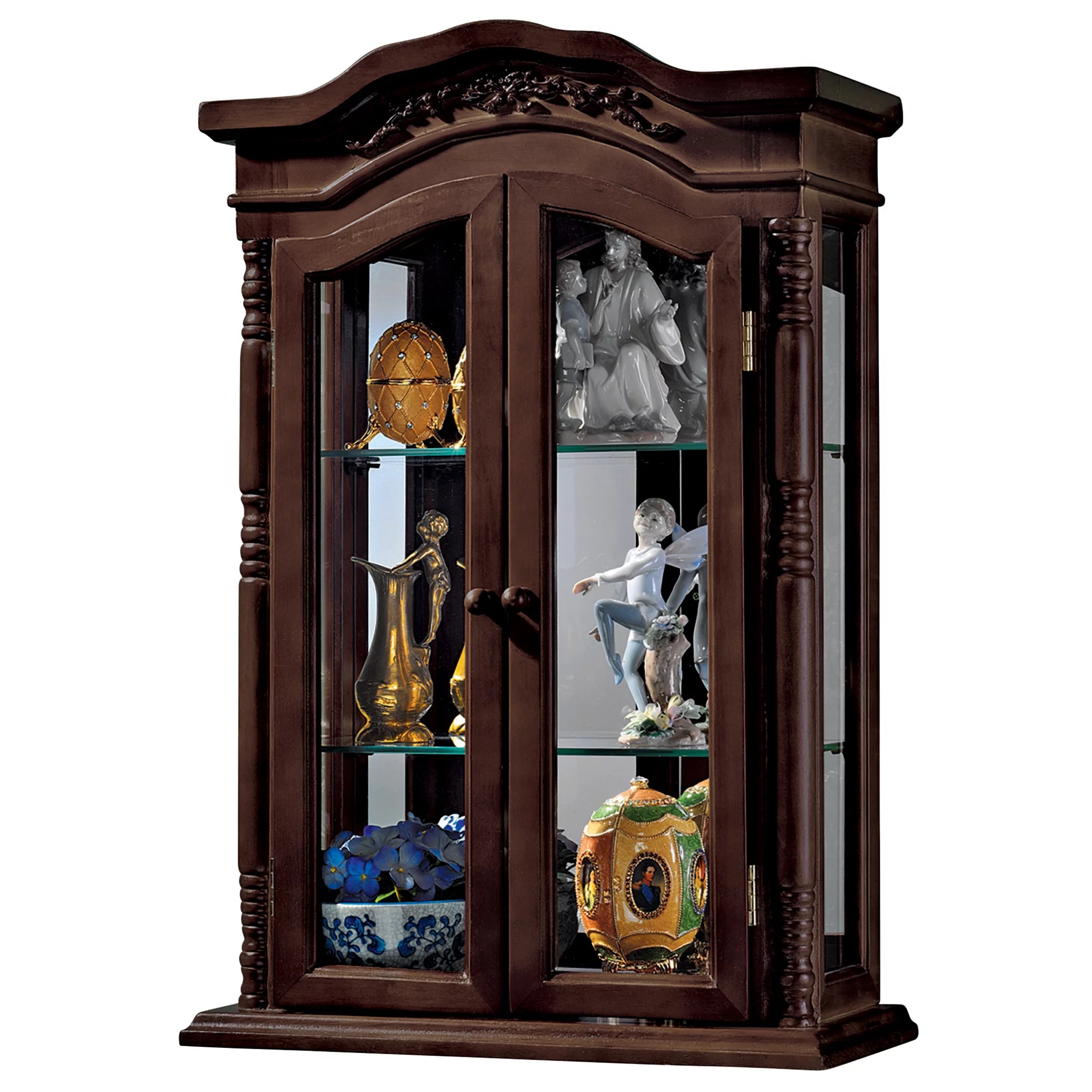 Hardwood Wall Curio Cabinet J990550