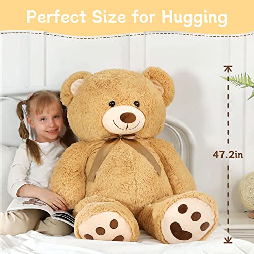 Giant Teddy Bear Stuffed Animal with Footprints I55234