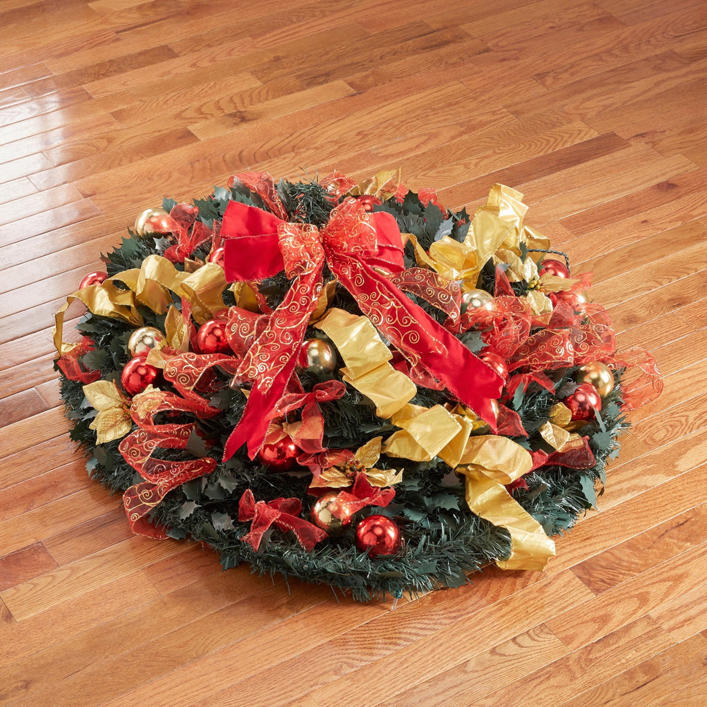 Pre-Lit 6 Foot Pop-Up Christmas Tree, Red White U131