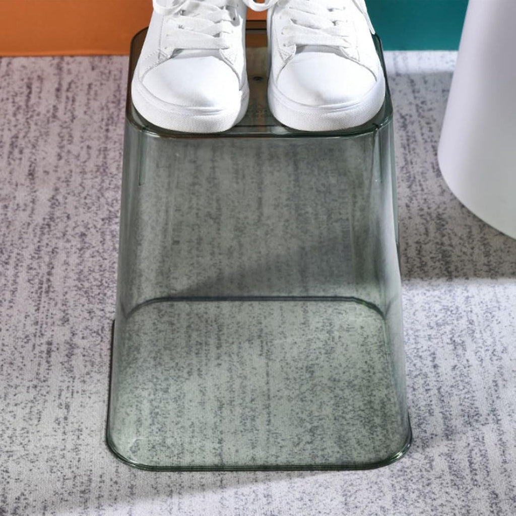 Acrylic Trash Can, Transparent Large Capacity Wastebasket Q37119