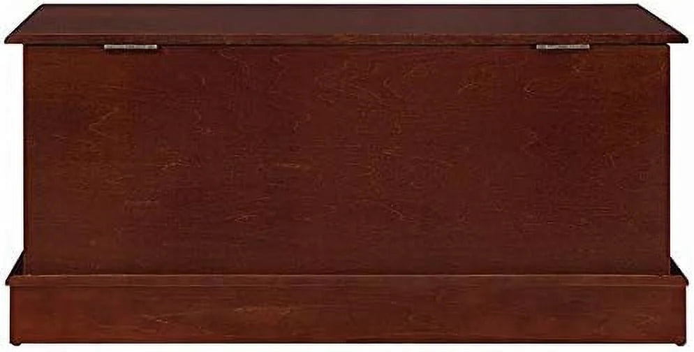 Wood Storage Blanket Chest Trunk, Warm Brown U323819