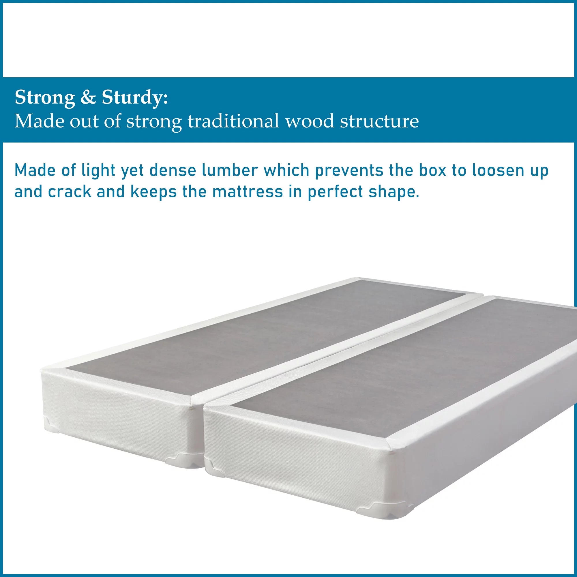 Queen Size Box Spring for Mattress, 8 Inch B768