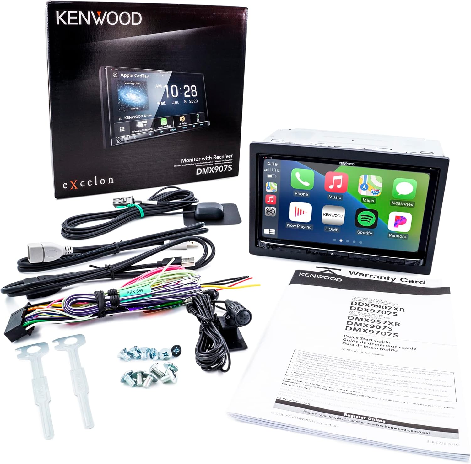 6.95" Digital Multimedia Bluetooth Car Stereo with Wireless CarPlay and Android Auto Q449