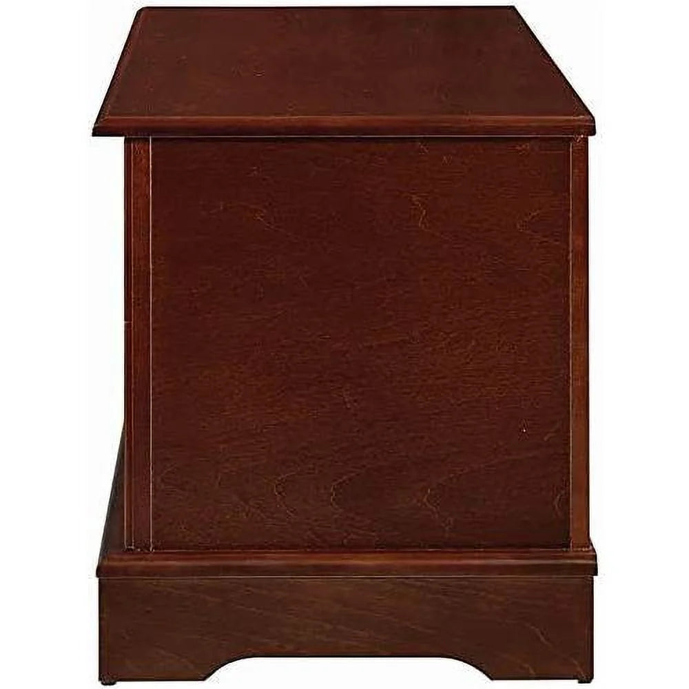 Wood Storage Blanket Chest Trunk, Warm Brown U323819