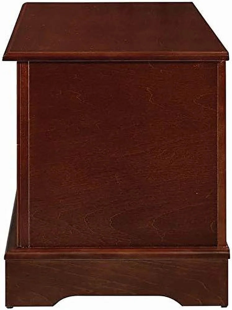 Wood Storage Blanket Chest Trunk, Warm Brown U323819