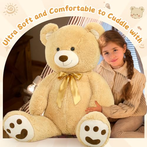 Giant Teddy Bear Stuffed Animal with Footprints I55234