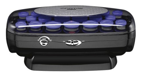 Ceramic Flocked Hot Roller Set with Cord Reel and 20 Hair Rollers Z9098