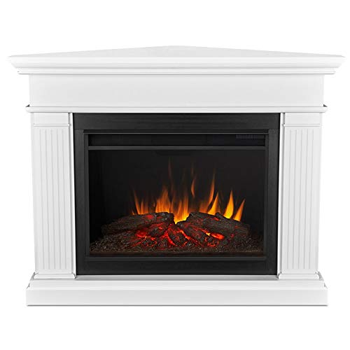 Corner Electric Fireplace Mantel Heater with Remote Control, 1500W I377501