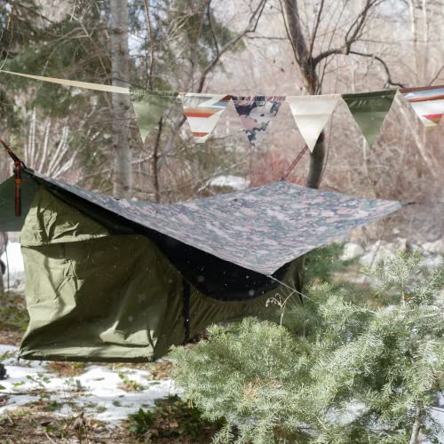 Lay Flat Hammock Tent with Mosquito Net, Insulated Pad and Rainfly D732