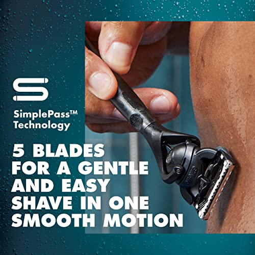 Pubic Hair Razor Cartridges, 4 Blade Refills, Dermatologist Tested R749667