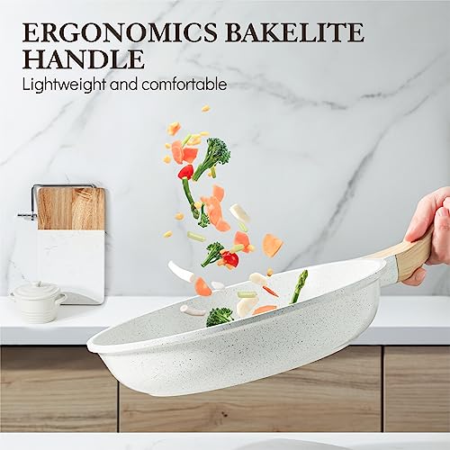Nonstick Frying Pan Skillet with Granite Coating A6689