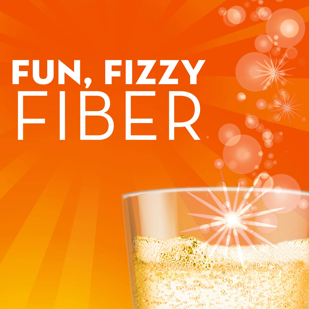 Daily Fiber Supplement with Vitamins C, D & B12, Sparkling Citrus Drink, 50 Servings V3763