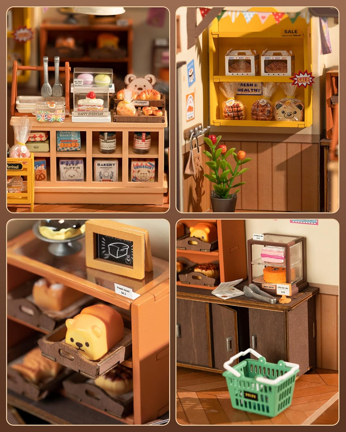 Miniature House Kit for Beginners - DIY Dollhouse with LED Lights Y60684