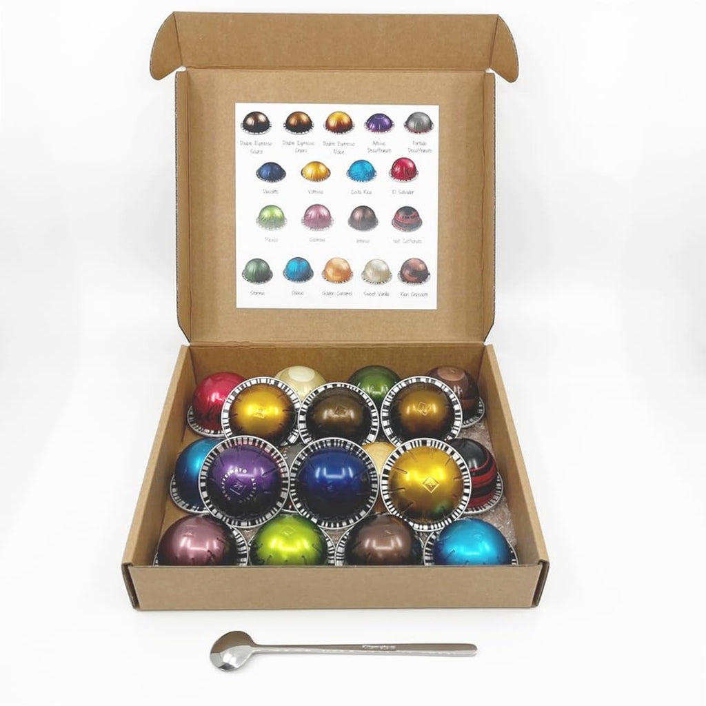Vertuo Line Coffee & Espresso Capsules Variety Pack, 18 Pods C4650