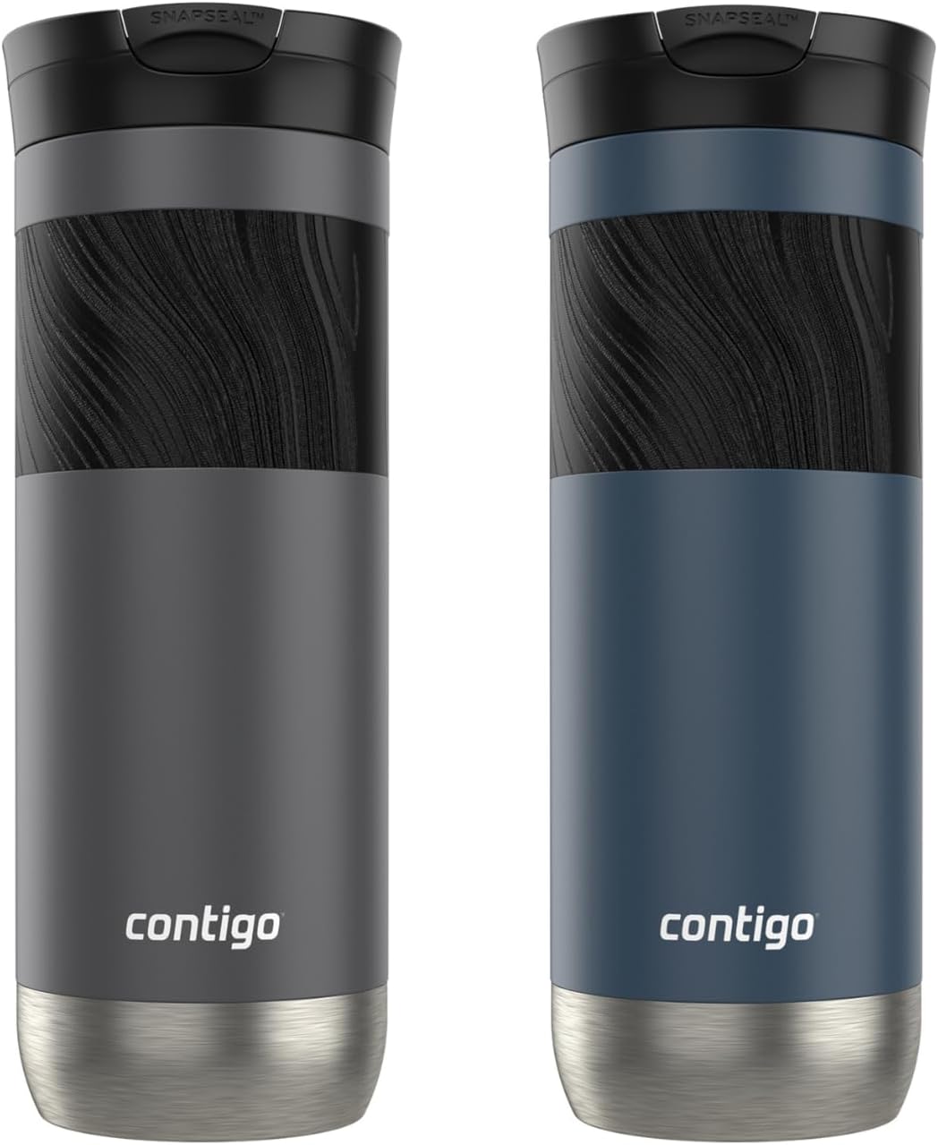 Stainless Steel Travel Mug with Lid, 20 oz, 2-Pack V9507