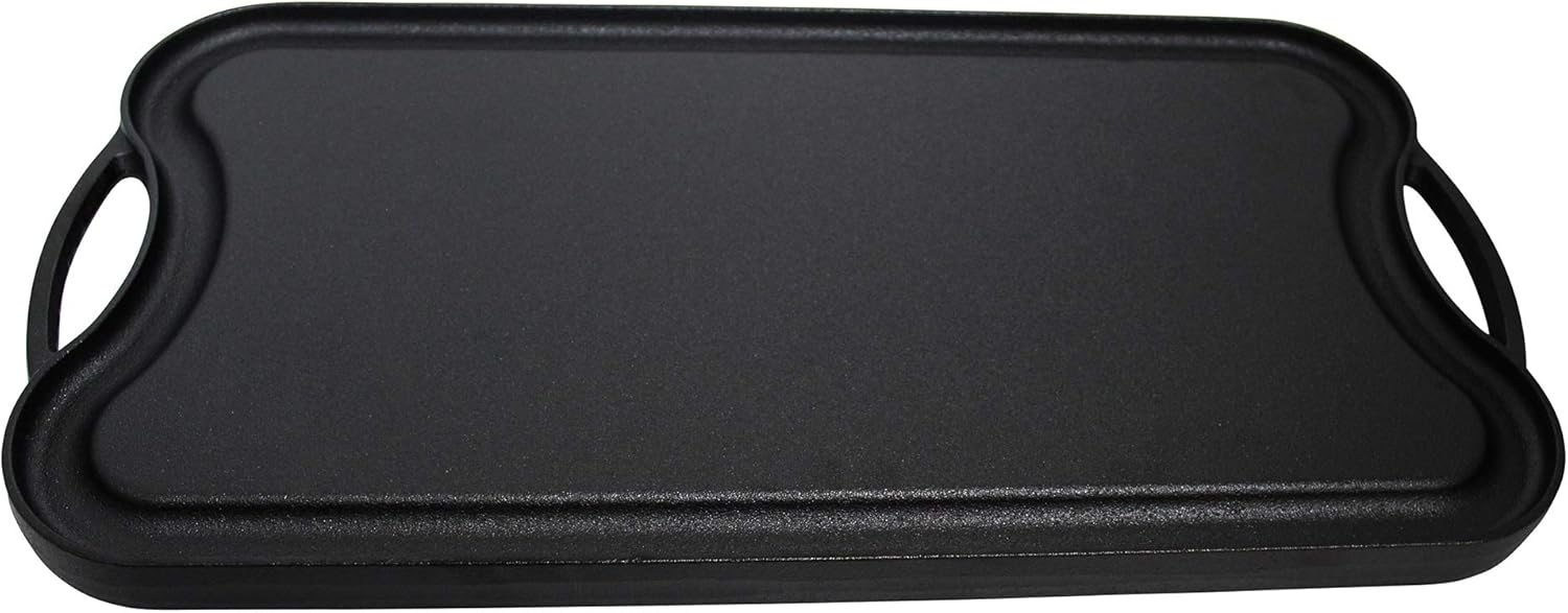 Cast Iron Reversible Grill Griddle with Handles, 20 Inch J386
