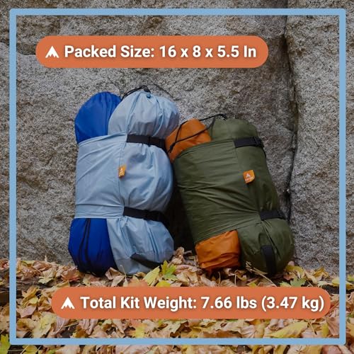 Lay Flat Hammock Tent with Mosquito Net, Insulated Pad and Rainfly D732