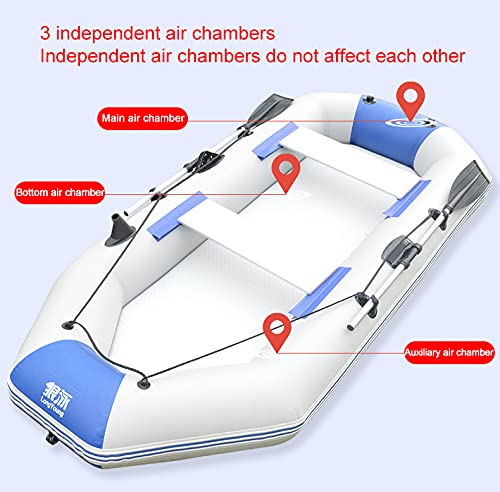 Inflatable Kayak 9-Foot 4-Person Fishing Boat with Paddle K973