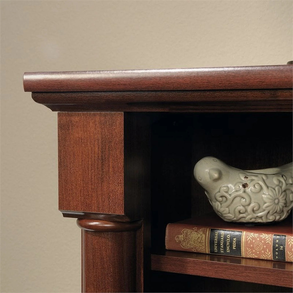 Contemporary Wood Computer Desk with Hutch S454