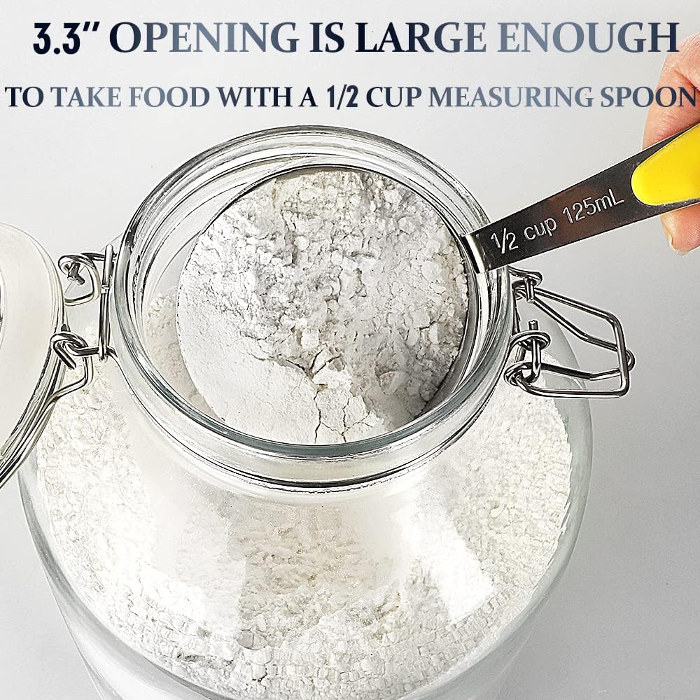 1 Gallon Glass Jar with Airtight Lid for Pickled Eggs and Kombucha Z58873