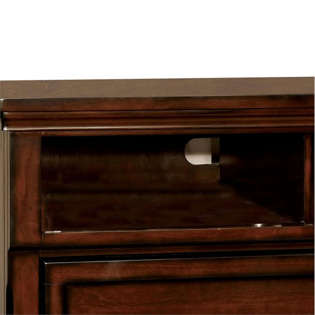 2-Drawer Wood Media Chest in Dark Cherry G80244