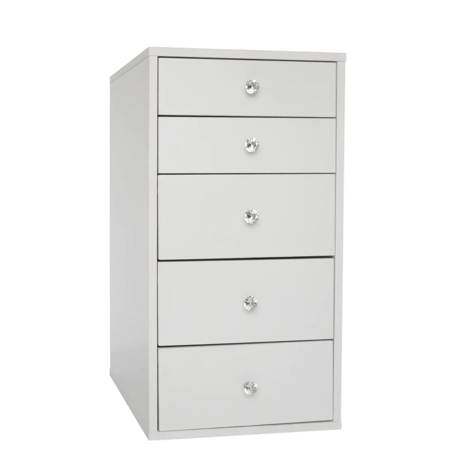 5-Drawer Makeup Vanity Storage Unit, Bright White R6517