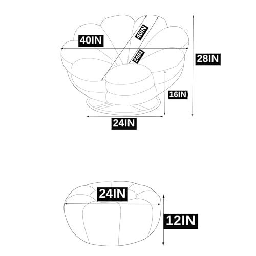 Swivel Lounge Chair with Ottoman for Living Room, Bedroom, Office W184433