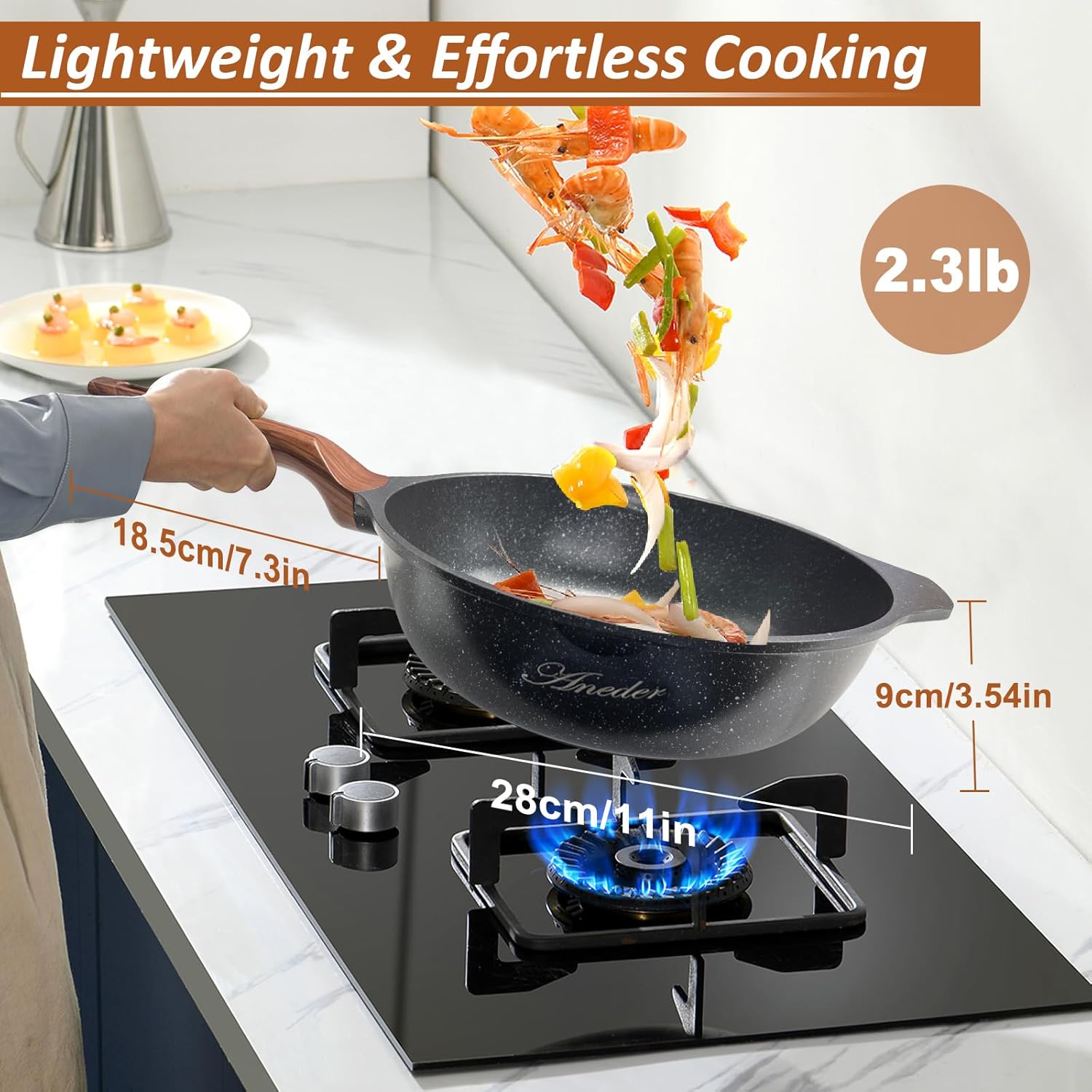 Cast Iron Stir Fry Pan 12.5 Inch W76185
