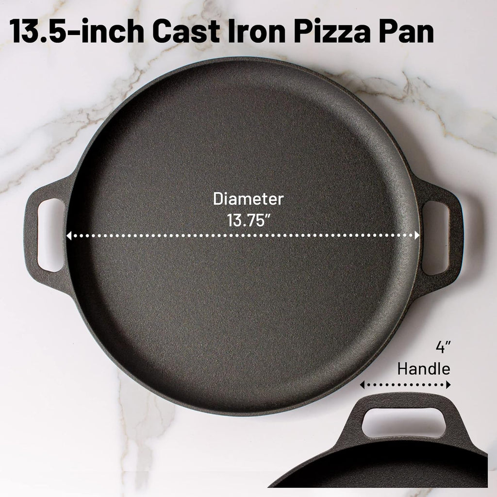 Cast Iron Pizza Pan with Loop Handles A64392