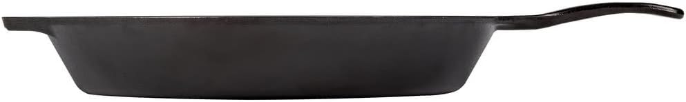 Cast Iron Skillet, 15 1/4 Inch, Pre-Seasoned K949179