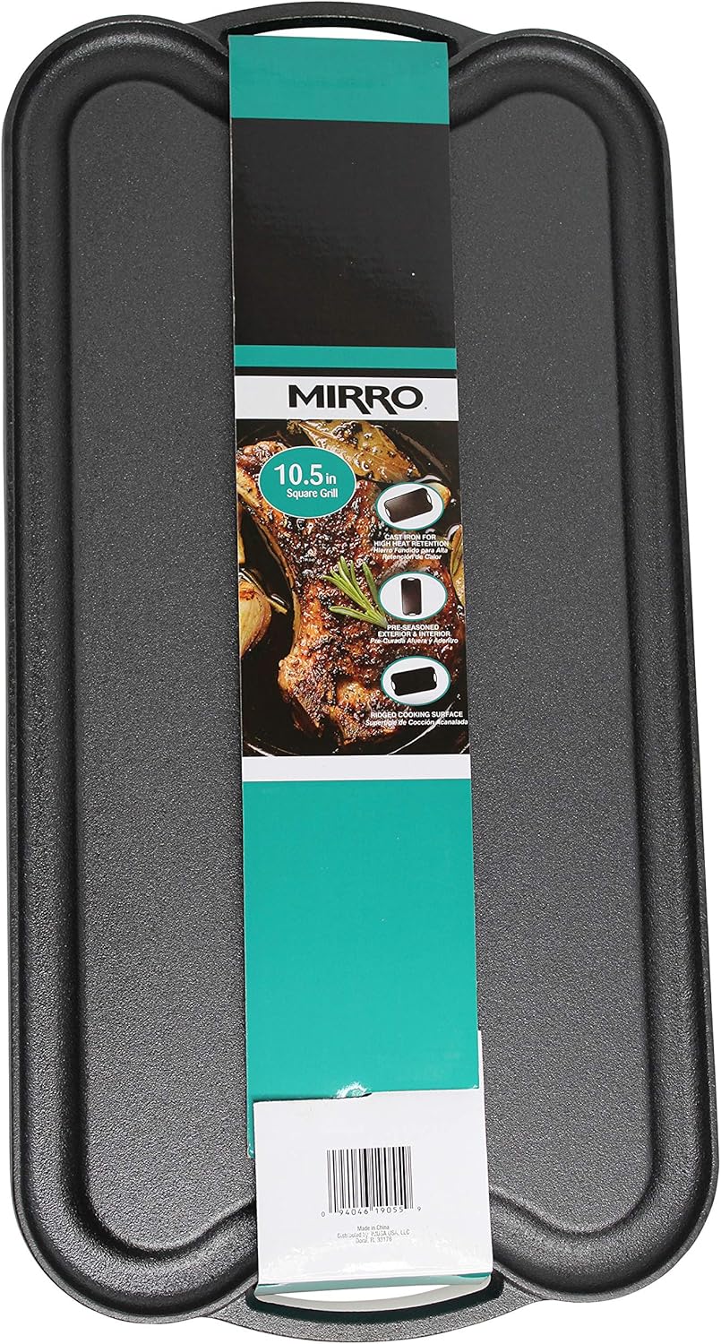 Cast Iron Reversible Grill Griddle with Handles, 20 Inch J386