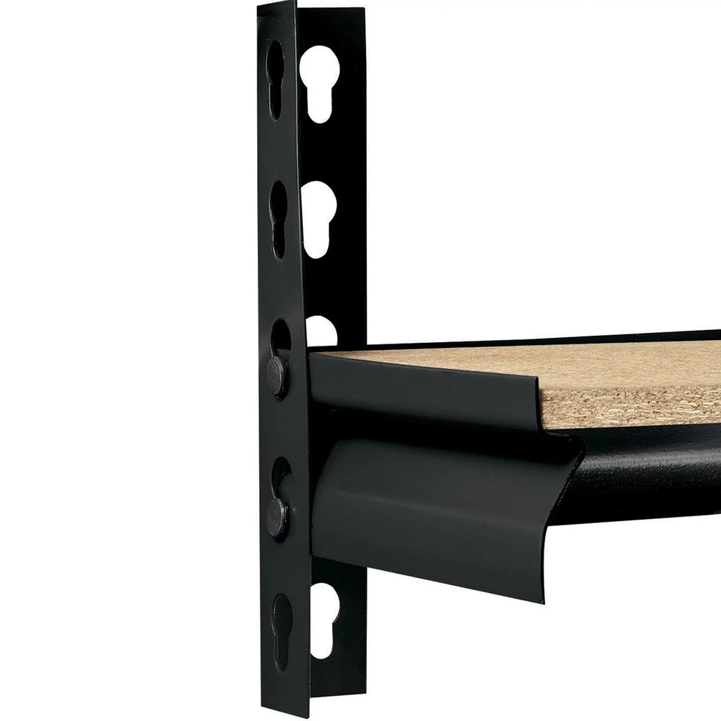 5-Tier Steel Shelving, 48"W x 18"D x 72"H, Black A1113