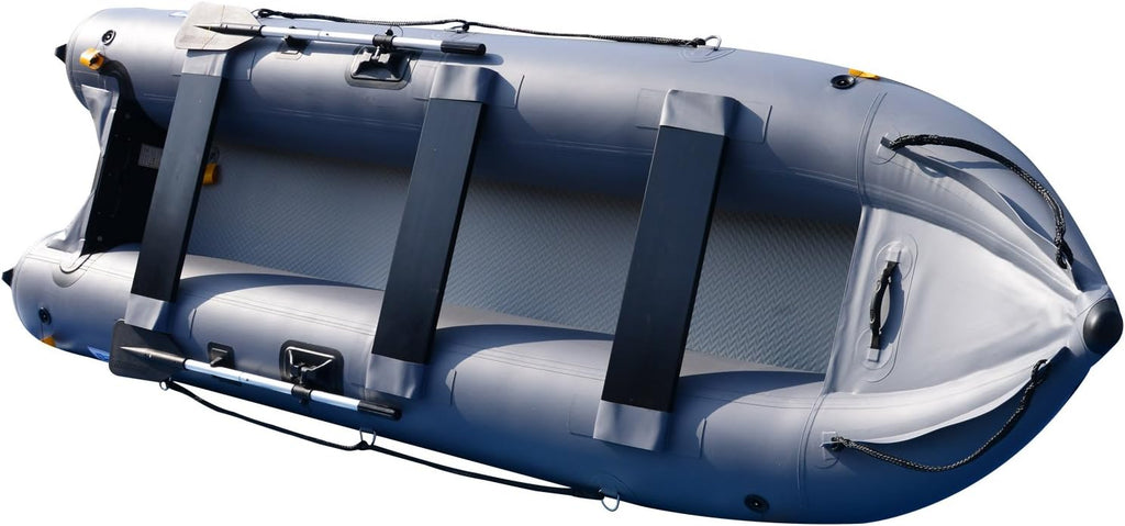 14.1ft Inflatable Boat Kayak Canoe for 3 Person Fishing N67642