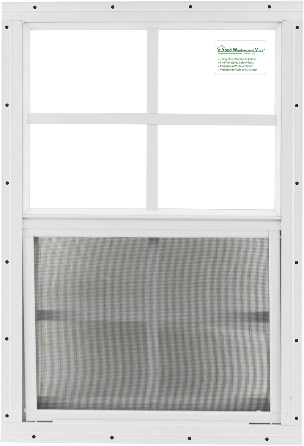 Shed Windows and More 12 X 18 Playhouse Window White Flush, Chicken Coop Window, Shed Window