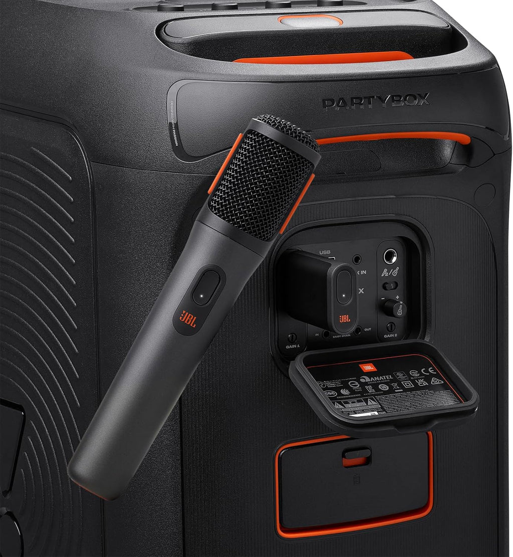 Portable Bluetooth Speaker with Built-in Lights, Black A5729