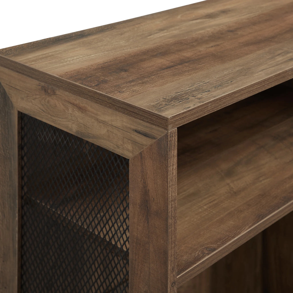 Reclaimed 6-Shelf Bookcase, Barnwood I36457